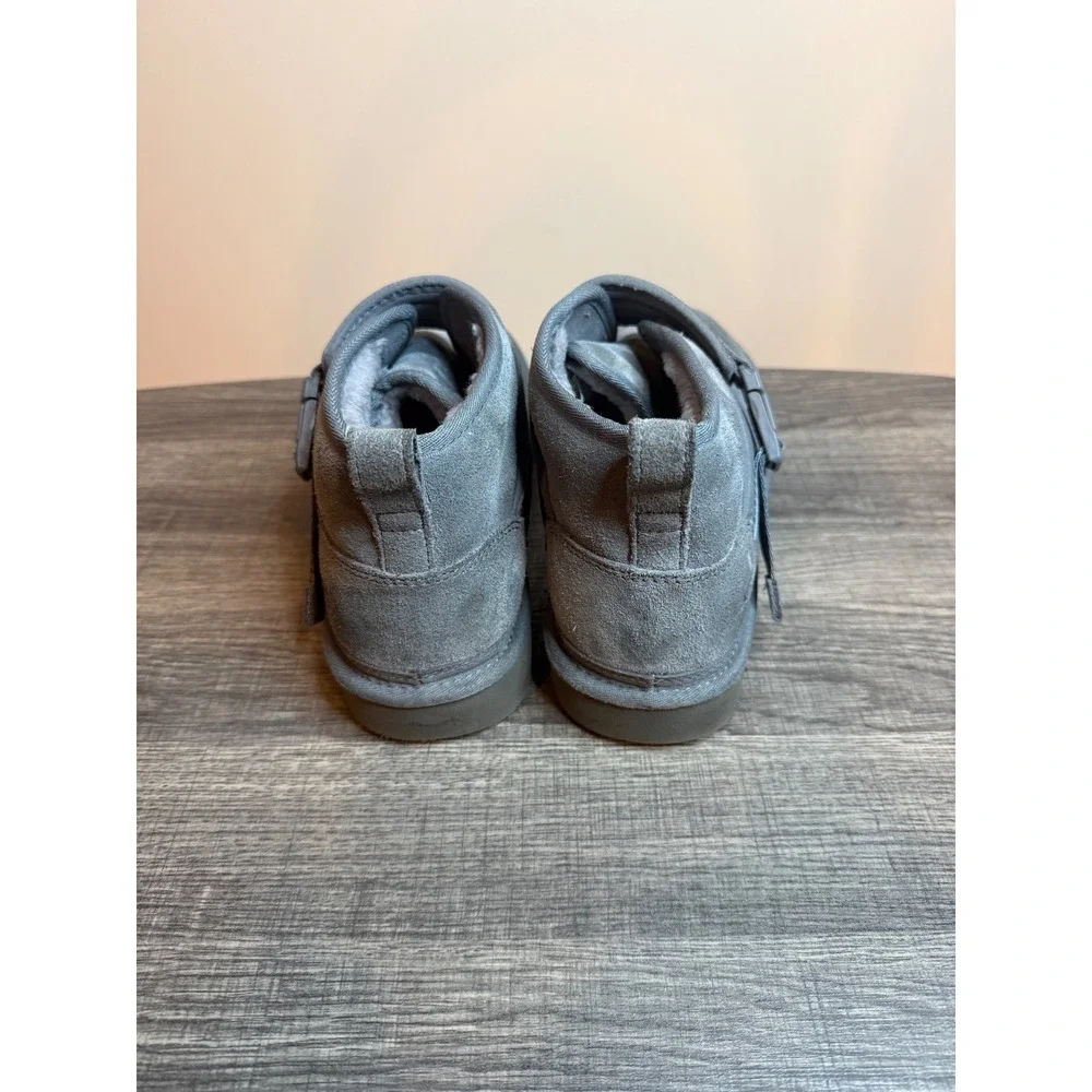 UGG Neumel Belted Grey Suede Buckle Strap Chukka Boots Mens 1112453